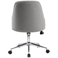Boss B516C-GY Gray Linen Carnegie Desk Chair