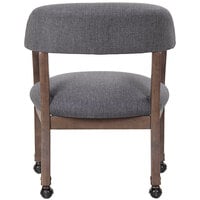 Boss B9545DW-SG Slate Gray Linen Modern Captain's Chair with Casters