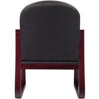 Boss B9570-BK Black Fabric Mahogany Frame Side Chair