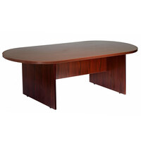 Boss N135-M Mahogany Laminate 71 inch x 35 inch Oval Conference Table