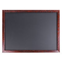Aarco OC1824NT-B MAHOG/BOXD 18" x 24" Mahogany Frame Black Chalk Board