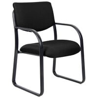 Boss B9521-BK Black Fabric Guest Chair