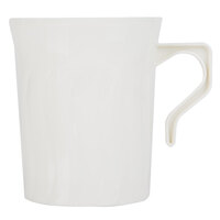Fineline Flairware 208-BO Bone / Ivory 8 oz. Plastic Coffee Mug - 288/Case