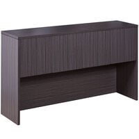 Boss N140-DW Driftwood Laminate Four Door Desk Hutch - 66" x 15" x 36"