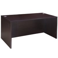 Boss N103-MOC Mocha Laminate Desk Shell - 60 inch x 30 inch x 29 inch