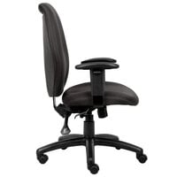Boss B1002-SS-BK Black High Back Task Chair with Seat Slider