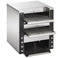 Vollrath CVT4-208DUAL JT4HC Dual Conveyor Toaster with 1 1/2 inch-3 inch and 1 1/2 inch Openings - 208V, 4950W