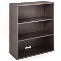 Boss N153-DW Driftwood Laminate 3-Shelf Hutch / Bookcase - 31 inch x 14 inch x 36 inch