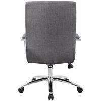 Boss B696C-SG Modern Executive Slate Gray Linen Conference Chair