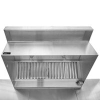 Halifax PSPHP848 Type 1 Commercial Kitchen Hood System with PSP Makeup Air - 8' x 48 inch