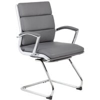 Boss B9479-GY Grey CaressoftPlus Executive Guest Chair
