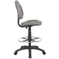 Boss B1615-GY Gray Armless Drafting Stool with Footring