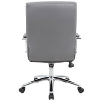 Boss B696C-GY Modern Executive Gray CaressoftPlus Conference Chair