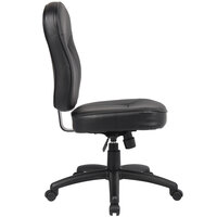 Boss B1560 Black LeatherPlus Armless Task Chair