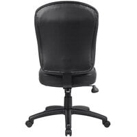 Boss B1560 Black LeatherPlus Armless Task Chair