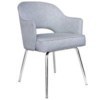 Boss B489C-GR Granite Linen Guest Chair