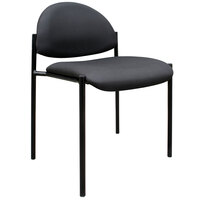 Boss B9505-BK Diamond Black Stacking Chair