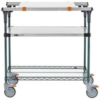 Metro MS1824-FSNK-PK1 PrepMate MultiStation with Cutting Board and Stainless Steel and MetroSeal 3 Wire Shelving - 26 inch x 19 3/8 inch x 39 1/8 inch