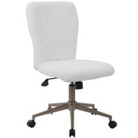 Boss B220G-FWT White Fur Modern Tiffany Office Chair