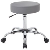 Boss Office B240-GY Gray Be Well Medical Professional Adjustable Stool