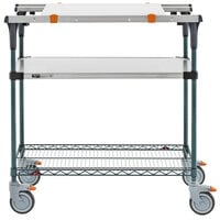 Metro MS1848-FSNK-PK1 PrepMate MultiStation with Cutting Board and Stainless Steel and MetroSeal 3 Wire Shelving - 50 inch x 19 3/8 inch x 39 1/8 inch