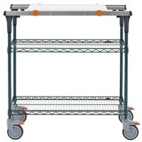 Metro MS1848-NKNK-PK1 PrepMate MultiStation with Cutting Board and MetroSeal 3 Wire Shelving - 50 inch x 19 3/8 inch x 39 1/8 inch
