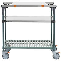 Metro MS1836-FSPR-PK1 PrepMate MultiStation with Cutting Board and Stainless Steel and SuperErecta Pro Shelving - 38 inch x 19 3/8 inch x 39 1/8 inch