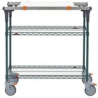 Metro MS1836-NKNK-PK1 PrepMate MultiStation with Cutting Board and MetroSeal 3 Wire Shelving - 38 inch x 19 3/8 inch x 39 1/8 inch