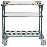 Metro MS1830-FSPR-PK1 PrepMate MultiStation with Cutting Board and Stainless Steel and SuperErecta Pro Shelving - 32 inch x 19 3/8 inch x 39 1/8 inch