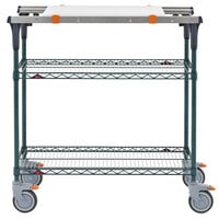 Metro MS1830-NKNK-PK1 PrepMate MultiStation with Cutting Board and MetroSeal 3 Wire Shelving - 32 inch x 19 3/8 inch x 39 1/8 inch