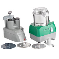 AvaMix Revolution CFBB342D Combination Food Processor with 3 Qt. Stainless Steel Bowl, Continuous Feed & 2 Discs - 1 hp