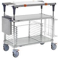 Metro MS1830-FGFG-PK2 PrepMate MultiStation with Accessory Pack and Galvanized Shelving - 32 inch x 19 3/8 inch x 39 1/8 inch