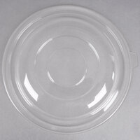 Fineline 5320-L Super Bowl Clear PET Plastic Dome Lid for 320 oz. Bowls - 5/Pack