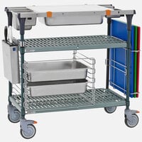 Metro MS1836-PRPR-PK2 PrepMate MultiStation with Accessory Pack and SuperErecta Pro Shelving - 38 inch x 19 3/8 inch x 39 1/8 inch