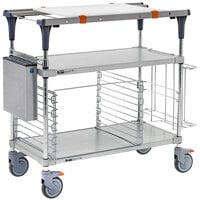 Metro MS1836-FGFG-PK2 PrepMate MultiStation with Accessory Pack and Galvanized Shelving - 38 inch x 19 3/8 inch x 39 1/8 inch