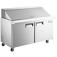 Avantco APT-60M-HC 60 inch 2 Door Mega Top Refrigerated Sandwich Prep Table