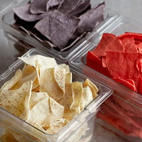 Mission 30 lb. 4-Cut Tri-Color Unfried Tortilla Chips