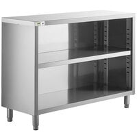 Regency 18 inch x 48 inch 18 Gauge Type 304 Stainless Steel Dish Cabinet with Adjustable Midshelf