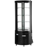 Avantco BCR-15-HC Black Circular Glass Refrigerated Display Case