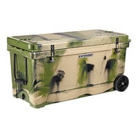 CaterGator CG100CAMW Camouflage 110 Qt. Mobile Rotomolded Extreme Outdoor Cooler / Ice Chest