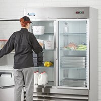 Avantco A-49R-G-HC 54 inch Glass Door Reach-In Refrigerator