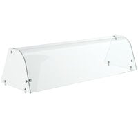 Avantco SNZGD12C Curved Glass Sneeze Guard - 71 inch
