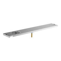 Regency 30" x 5" Stainless Steel Surface Mount Beer Drip Tray with Rinser