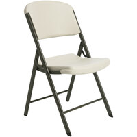 Lifetime 42803 Almond Classic Folding Chair   - 4/Pack