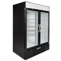 Beverage-Air MMF49HC-1-B-IQ MarketMax 52 inch Black Glass Door Merchandiser Freezer with Electronic Lock