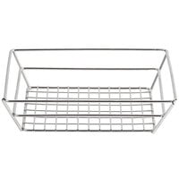 American Metalcraft SSRT962 Stainless Steel Small Grid Basket - 9 inch x 6 inch x 2 1/2 inch