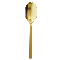 Oneida B408STBF Chef's Table Gold 9 inch 18/0 Stainless Steel Heavy Weight Serving Spoon - 12/Case