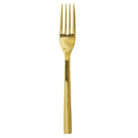 Oneida B408FSLF Chef's Table Gold 7 1/8 inch 18/0 Stainless Steel Heavy Weight Dessert / Salad Fork - 12/Case