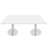 Art Marble Furniture Q413 30 inch x 60 inch Winter White Quartz Tabletop