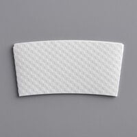 10-24 oz. White Customizable Embossed Coffee Cup Sleeve - 1800/Case